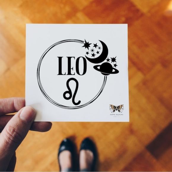 Zodiac Decal Vinyl Decal | Leo Decal - Picture 1 of 8